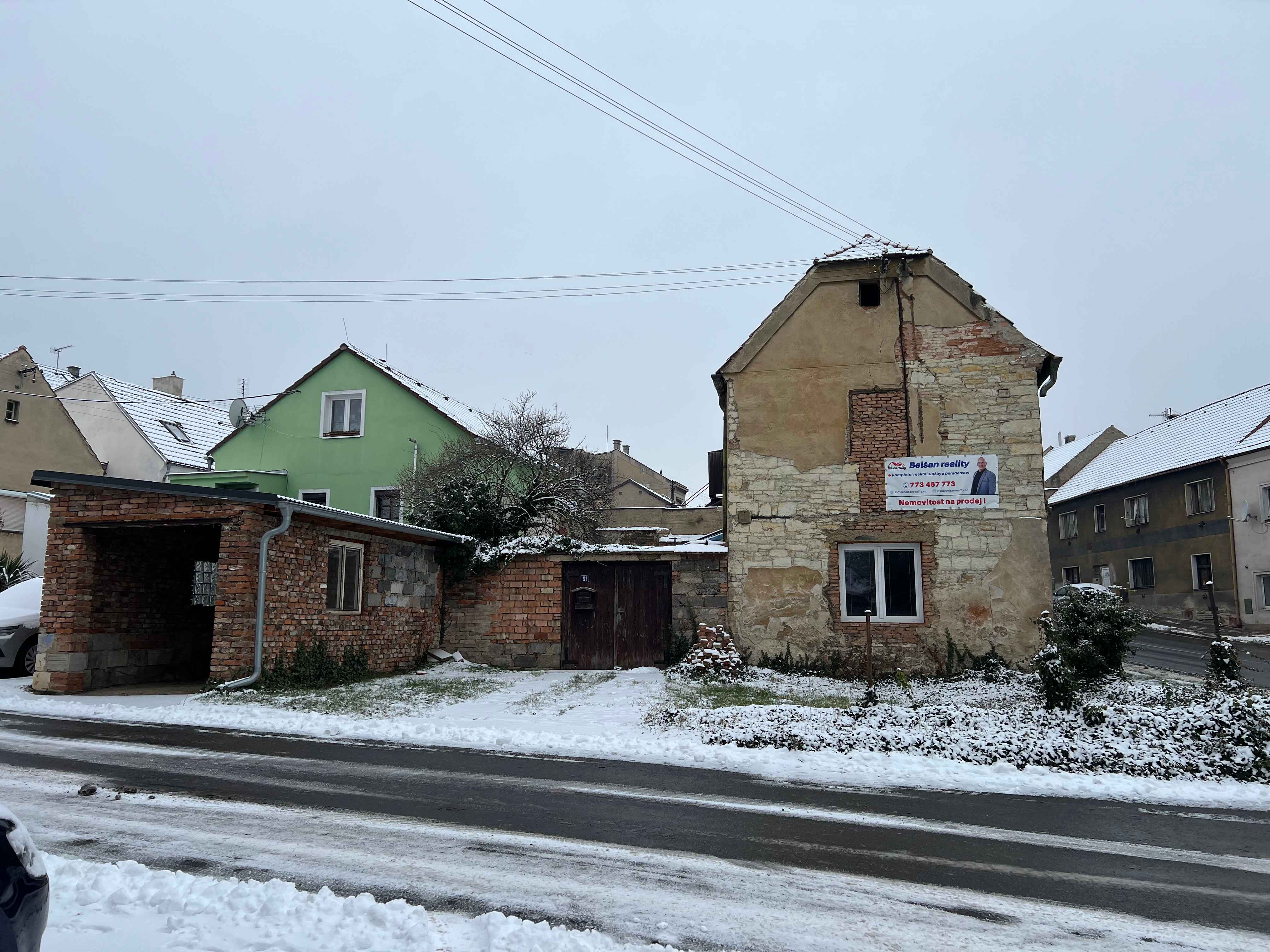 Rodinný dům v Smečně – vstup, vstup čelní pohled