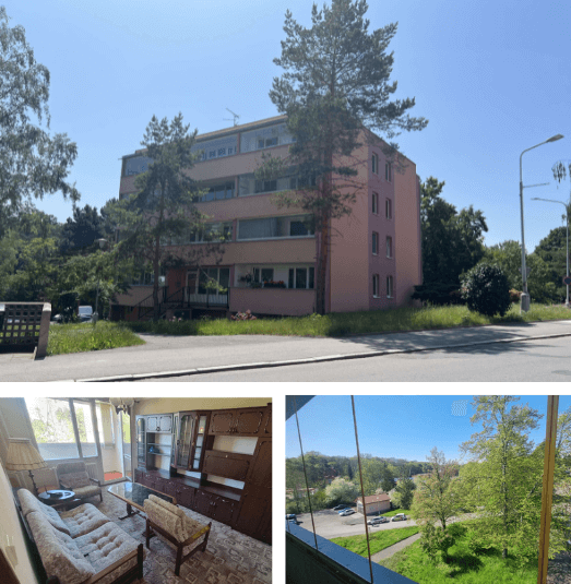 Pronájem bytu 2+1, 50 m² ve Slaném, Všehlušická – Belšan Reality